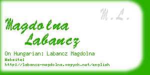 magdolna labancz business card